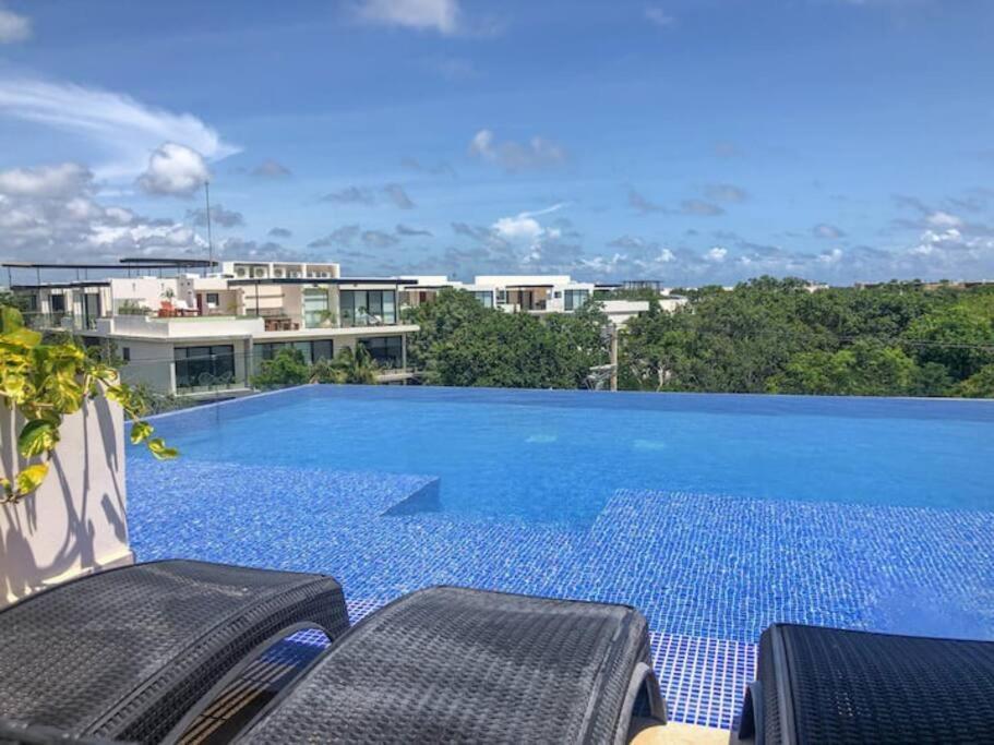 Suit Next To The Common Top Roof Exclusive Building Kingsize Bed 2 Super Pools, Gym, Grill Tulum Dış mekan fotoğraf