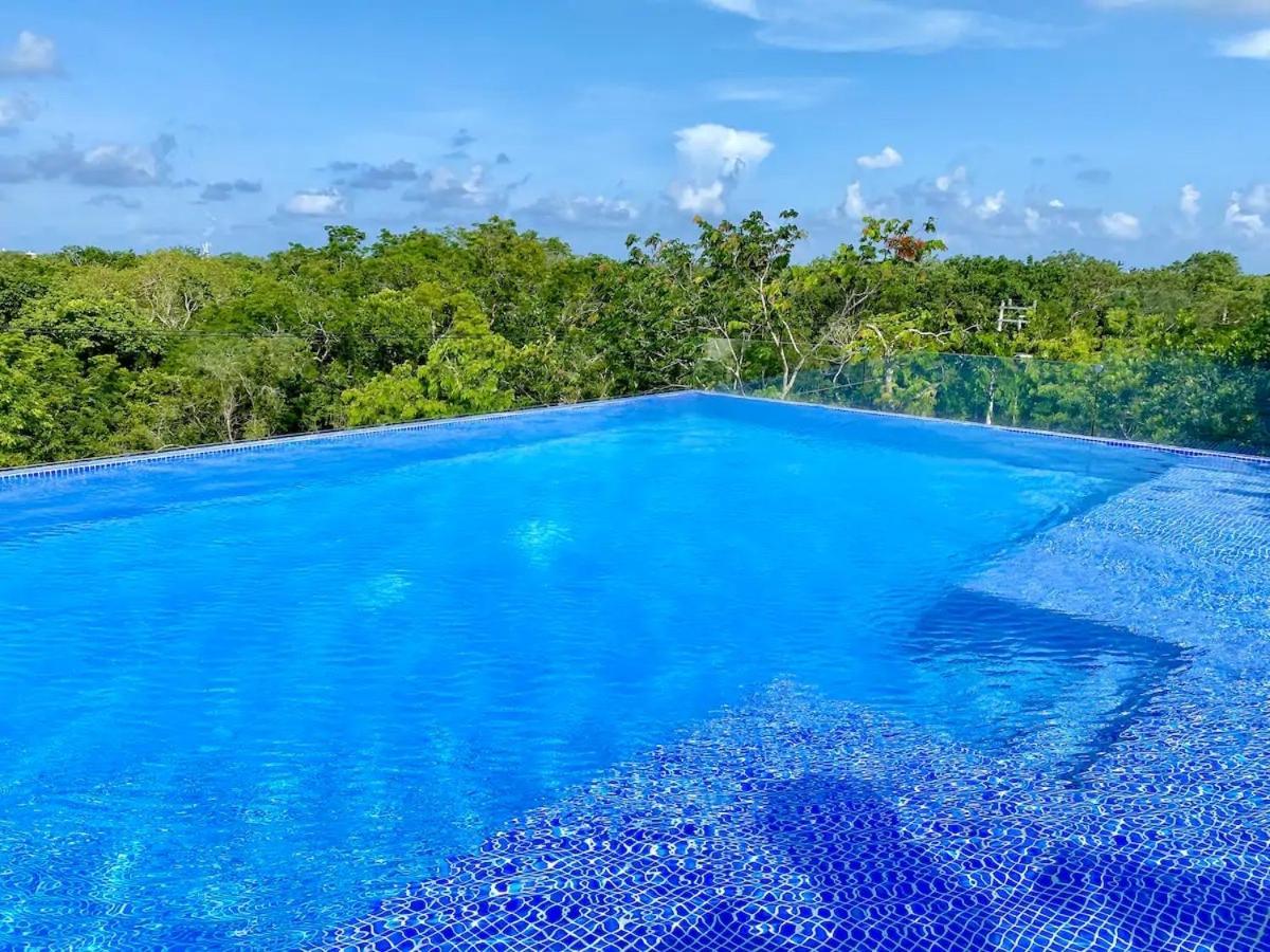 Suit Next To The Common Top Roof Exclusive Building Kingsize Bed 2 Super Pools, Gym, Grill Tulum Dış mekan fotoğraf
