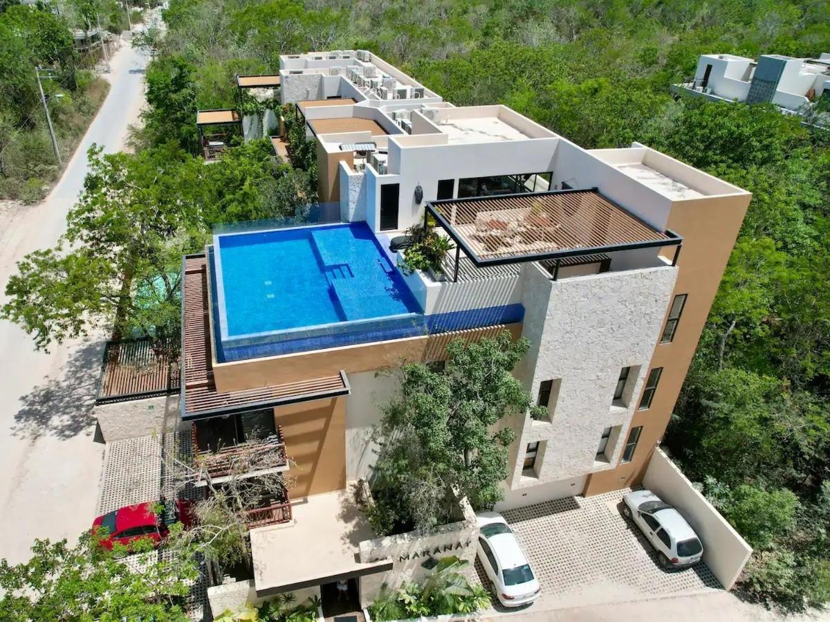 Suit Next To The Common Top Roof Exclusive Building Kingsize Bed 2 Super Pools, Gym, Grill Tulum Dış mekan fotoğraf